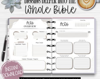 Zestaw dzienników do studium Biblii: Przewodnik po wersetach biblijnych rozdział po rozdziale (do pobrania w wersji cyfrowej)