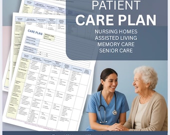 Essential Care Plans (portrait formate) for Senior Living communities: A Ready-to-Use Template