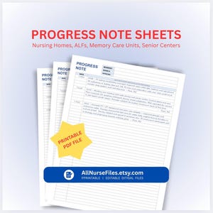 Progress Note for Resident and Patient Care (Medical and Non-Medical Use)