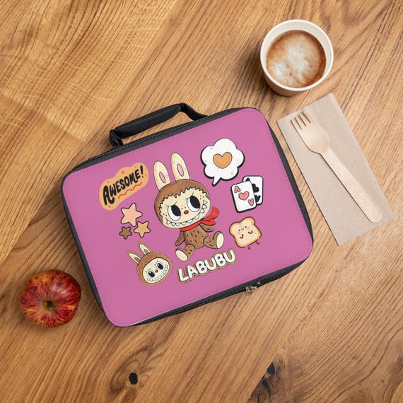 LABUBU Lunch Bag for Kids, Fun Snack Carrier, School