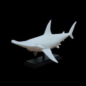 Hammerhead Shark Mount - 6.5" - 10" Mini  - Nautical Decor - Eco-Friendly 3D Printed - Paint Your Own DIY Craft