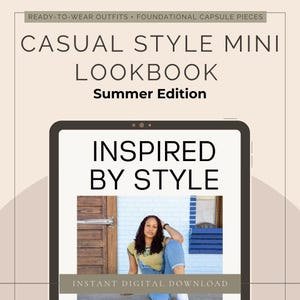 Casual Style Summer Capsule Wardrobe | Digital Lookbook | Size Inclusive Outfit Planner