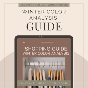 Winter Color Palette Shopping Guide – Styling Cool Bold Colors | Deep & Clear Winter Wardrobe Tips (Digital PDF)