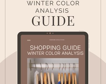 Winter Color Palette Shopping Guide – Styling Cool Bold Colors | Deep & Clear Winter Wardrobe Tips (Digital PDF)