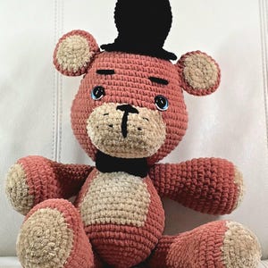 Handmade Crochet Freddy Fazbear Plush – A Must-Have for Five Nights at Freddy’s Fans
