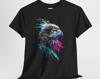 T-shirt unisexe en coton épais Aigle coloré