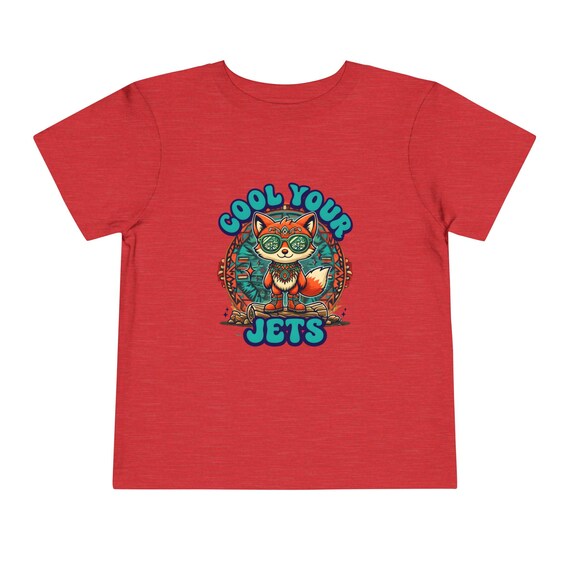 Fox Spirit Animal Toddler Tee 'Cool Your Jets' Graphic Kids Shirt
