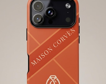Designer iPhone Case, Geometric Print Case, Old Money Aesthetic, Luxury Phone Cover, Magsafe Phone Case, iPhone 16 Pro Case