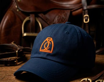 Monogram Dad Hat, Designer Dad Hat, Chic Equestrian, Old Money Aesthetic, Embroidered Cap, Equestrian Lifestyle, Custom Logo Hat