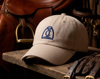Gorra de diseño estilo "papá", gorra con monograma estilo "papá", gorra de estilo "vieja riqueza", gorra ecuestre, estética preppy, gorra con logotipo personalizado, gorra unisex