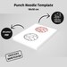 Concha Punch Needle Template: Beginner Mug Rug Pattern (PDF Download ...