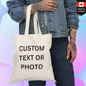 Custom Printed Canvas Tote Bag: Personalized Eco-Friendly Cotton
