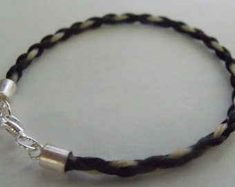 Horse Hair Bracelet - Sterling Silver - 3mm Braid