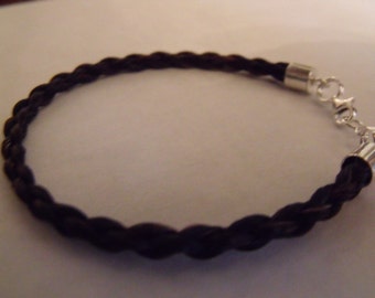 Horse Hair Bracelet - Sterling Silver - 5mm Braid