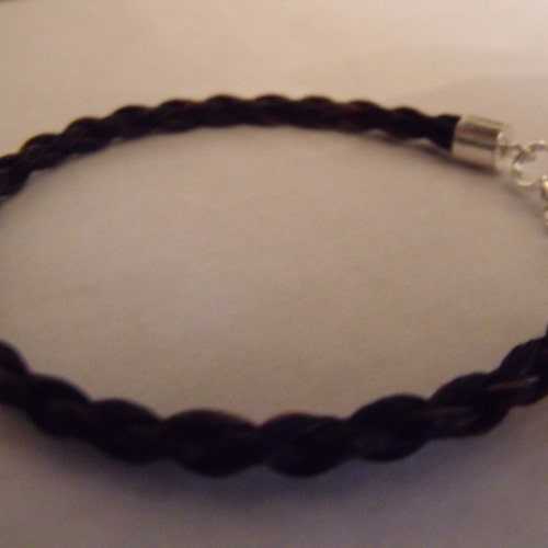 Horse Hair Bracelet Sterling Silver 5mm Braid Etsy