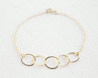 Large Link Bracelet - 14k Gold Filled or Sterling Silver - Starlet