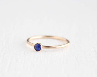 Gemstone Ring - Lapis - 14k Gold Filled - Etoile