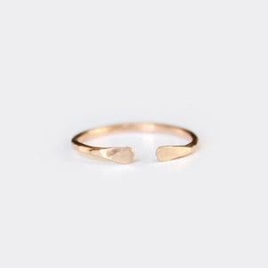 Gold Filled Cuff Ring - Thin Band Ring