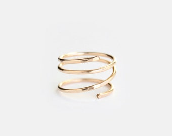 Gold Filled Wrap Ring - Serendipity Trois