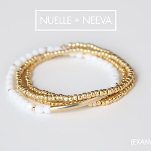 Gold Beaded Bracelet Neeva image 4