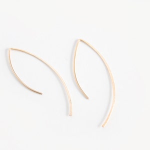 Free Formed Earrings 14k Gold Filled, Sterling Silver or 14k Rose Gold Filled Savanna image 1