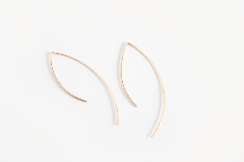 Free Formed Earrings 14k Gold Filled, Sterling Silver or 14k Rose Gold Filled Savanna image 1