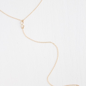 Long Infinity Lariat Necklace 14k Gold Filled or Sterling Silver Mischka image 2