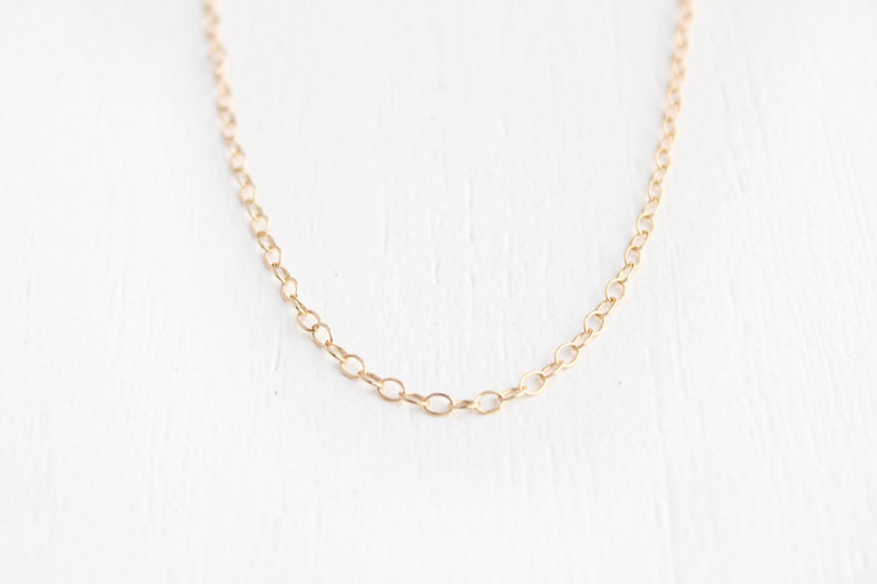 Choker Necklace 14k Gold Filled or Sterling Silver Claudia image 1