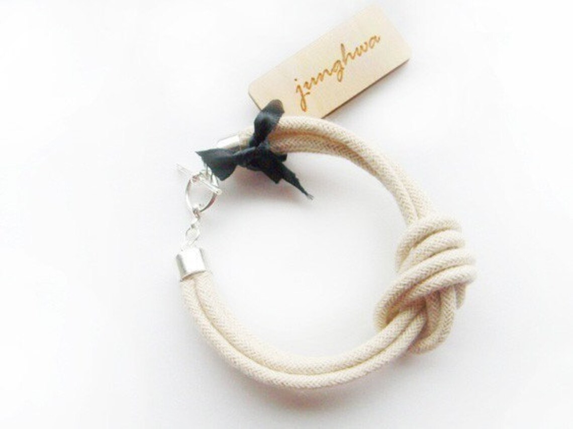 Rope Bracelet Knot Bracelet I Love Knots the Original Etsy