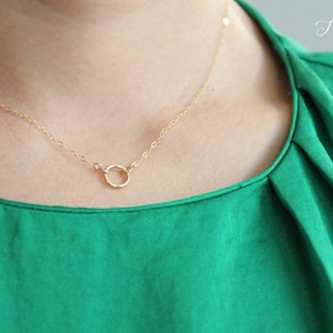 14k Gold Filled Ring Necklace Enduring Gold Bild 4