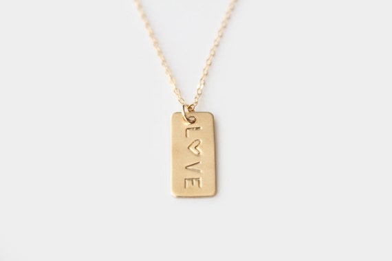 For God Is Love {Bar Pendant Necklace} For God Is Love {Bar Pendant Necklace}