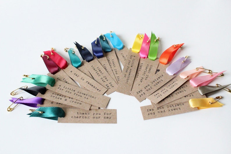 Custom Hang Tags With Satin Ribbon Set of 50 Etsy