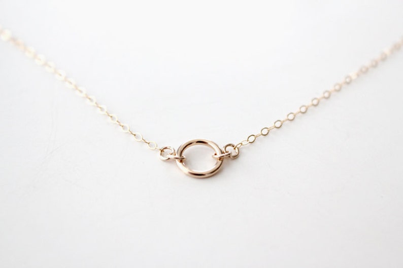 14k Gold Filled Ring Necklace Enduring Gold Bild 1