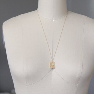 Hand Stamped Necklace I Am The Boss 14k GOLD FILLED or Brass or Sterling As Seen In LuckyMag image 6
