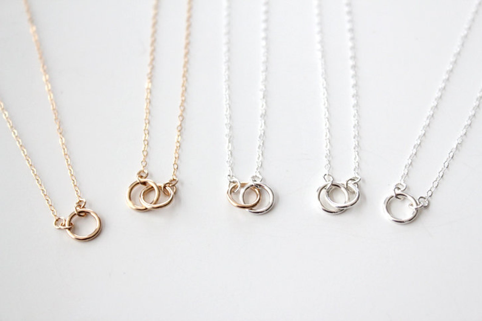14k Gold Filled Ring Necklace Enduring Gold - Etsy