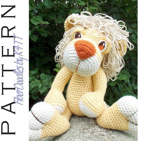 INSTANT DOWNLOAD : Roarin Roland the Lion Cub Crochet Pattern