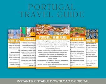 Portugal Travel Guide | 5-Page Printable & Digital Client Packet | Lisbon, Porto, Algarve