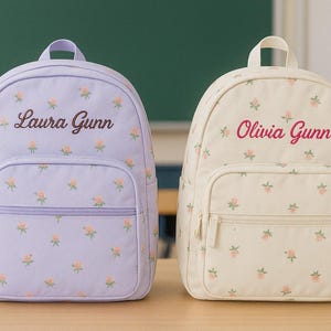 Personalized Kids Backpack – Custom Name Embroidered Toddler Bag – Preschool Book Bag – Back to School Gift