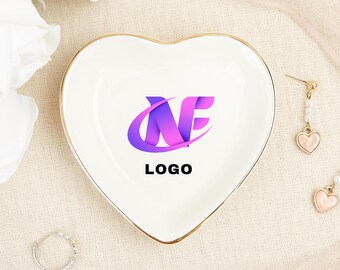 Custom University Trinket Ring Dish, Dorm Decor, Personalized Graduate Gift, Graduation University Jewelry Dish,High School College Logo
