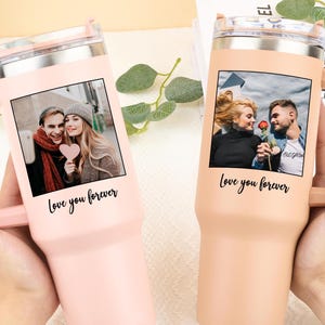 Custom Photo 40oz Tumbler: Personalized Stainless Steel Cup