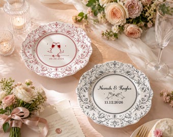 Custom Porcelain Platter Plate, Wedding Gift for Bride, Newlywed Gift, Anniversary Keepsake, Housewarming Gift for Couple, New Home Gifts
