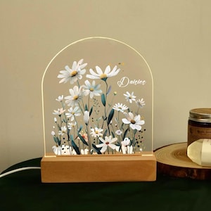 Glow Art Custom Acrylic Light - Handcrafted Name/Quote LED Display - Modern Wall & Desk Decor for Home/Office