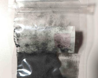 Polvo de hierro puro, elemento 26, pureza del 99,95 %. Bolsas etiquetadas, 10 g+