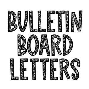 Composition Notebook Bulletin Board Letters