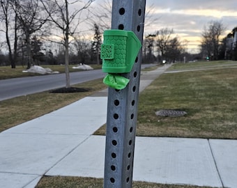 Dog Poop Bag Waste Bag Dispenser – Mounts to Stop Sign, Street Sign - Outdoor Poop Bag Holder | Community Pet Waste Solution