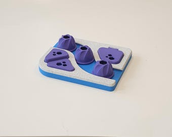 Bird Forage Slider & Flip Toy | Mental Enrichment Puzzle Feeder | Cage-Free Foraging Game for Parrots, Cockatiels, Budgies, Conures, More