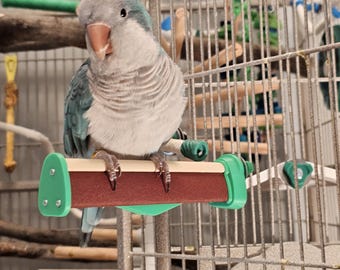 Orthopedic Bird Conditioning Perch | Sanding Nail File | Gentle Pedicure Perch for Beak/Nail Grinding | Parakeets, Cockatiels & More