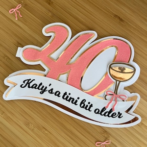 A Tini Bit Older Birthday Card | Personalise with the birthday person's name and age for this birthday card