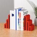 ARCH Bookends - Colorful Book Organizer for Home Office Bookshelf Decor, Set of 2