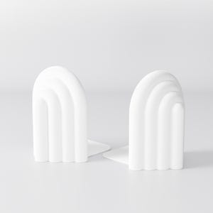 white CLOUD bookends